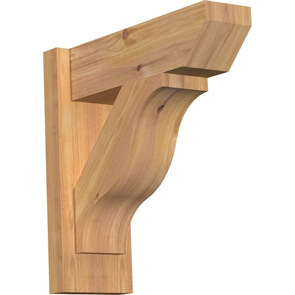 Ekena Millwork Funston Slat Smooth Outlooker, Western Red Cedar, 5 1/2"W x 16"D x 16"H OUT06X16X16FST06SWR - main